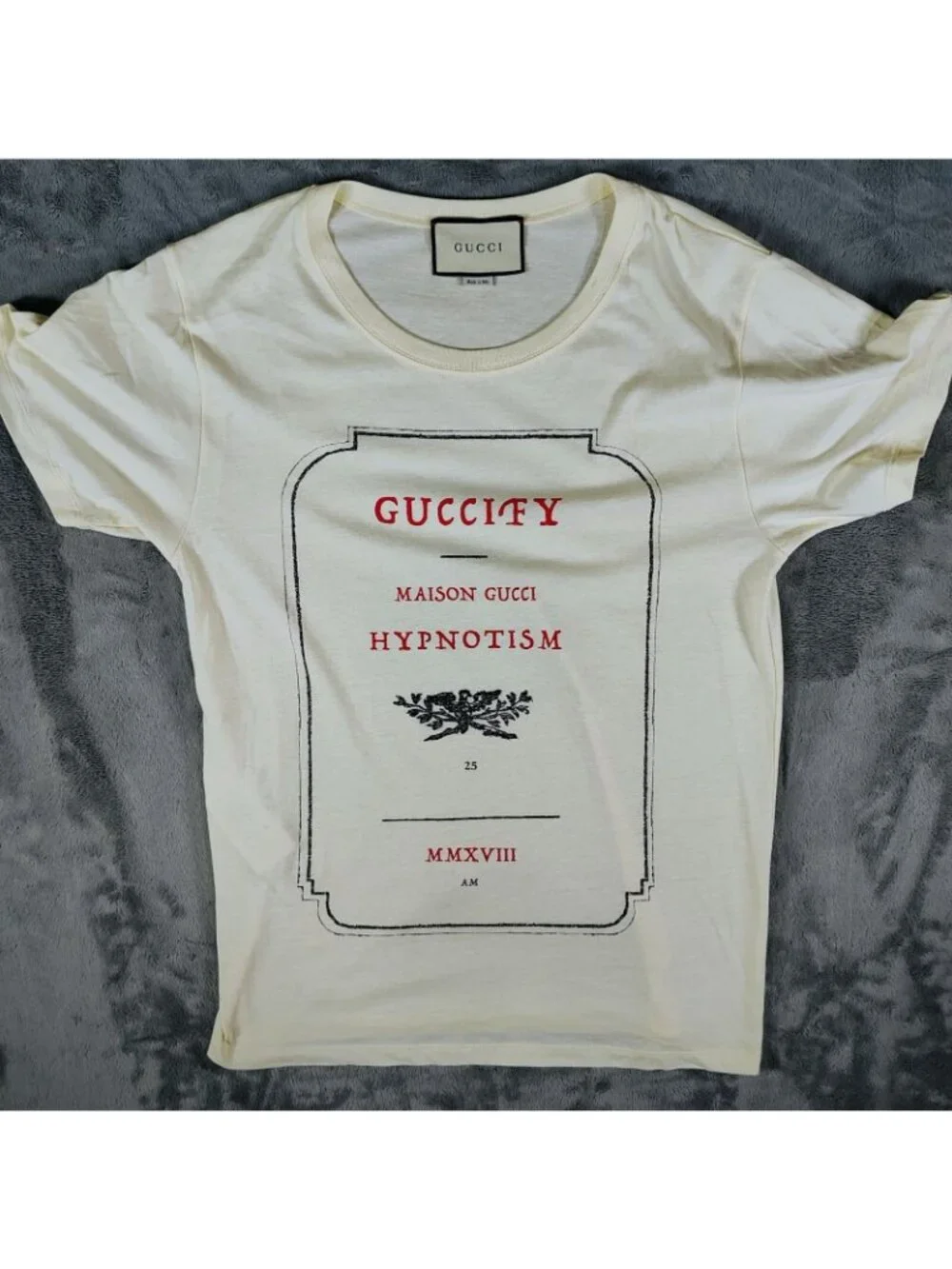 Gucci Apothecary Guccify Maison Gucci Hypnotism MMXVII Cream T-Shirt (XS)
